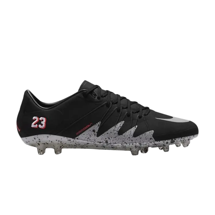 

Кроссовки Air Jordan x Hypervenom Phinish NJR FG 'Black Metallic Silver', черный