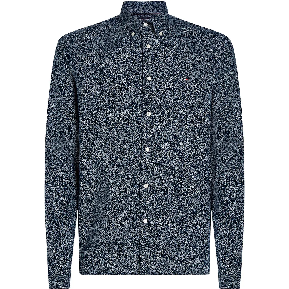 

Рубашка Tommy Hilfiger Flex Poplin Liner Floral RF, синий