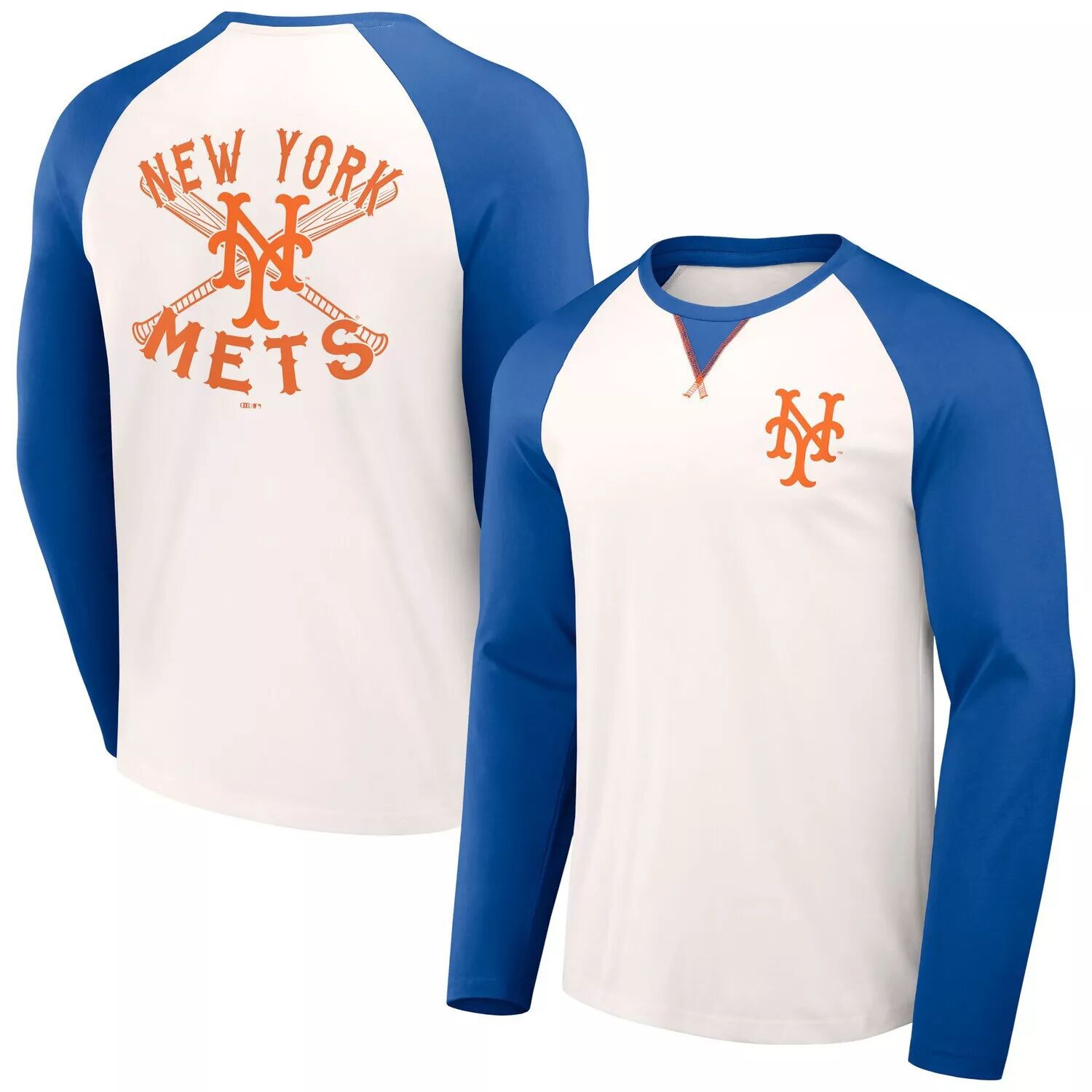

Мужская футболка Darius Rucker Collection от Fanatics White/Royal New York Mets Team Color реглан