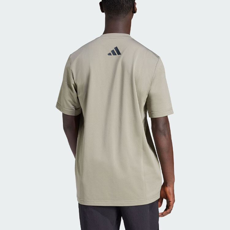 Футболка AEROREADY мужская серебристо-серая Adidas, серый — фото 3