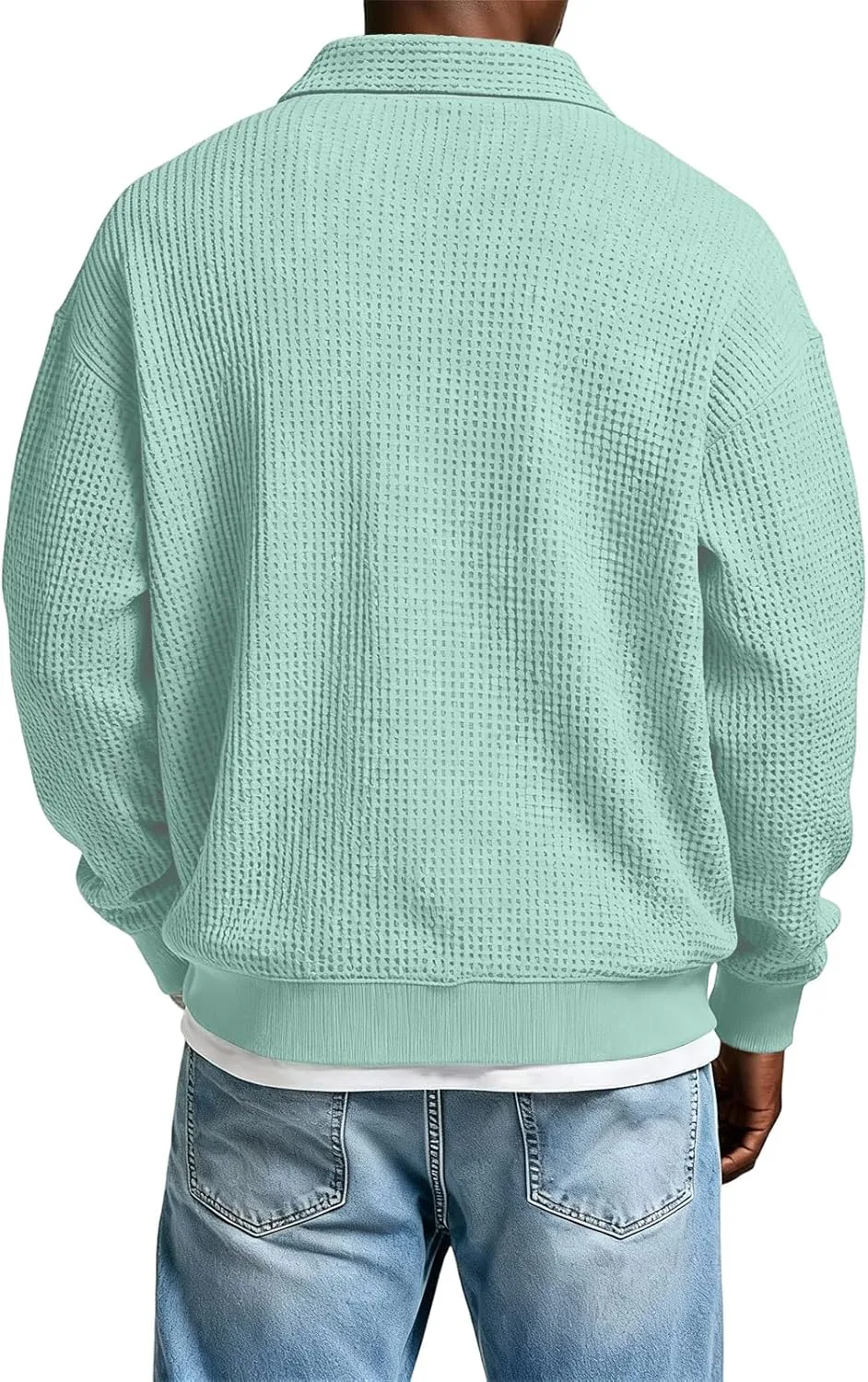 

Мужская поло с длинным рукавом, воротник, размеры S-5XL