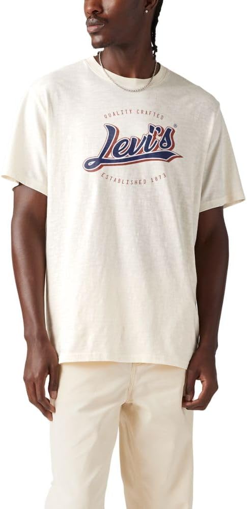 

Мужская футболка с рисунком Levi's (также доступна в размерах Big и Tall), (New) Script Oatmeal Heather, Серый, Мужская футболка с рисунком Levi's (также доступна в размерах Big и Tall), (New) Script Oatmeal Heather