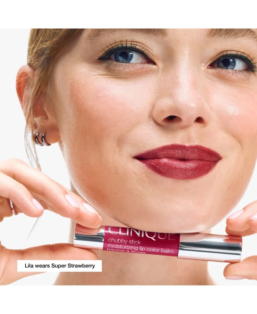 Увлажняющий бальзам для губ Chubby Stick с оттенком Clinique, Super Strawberry — фото 3