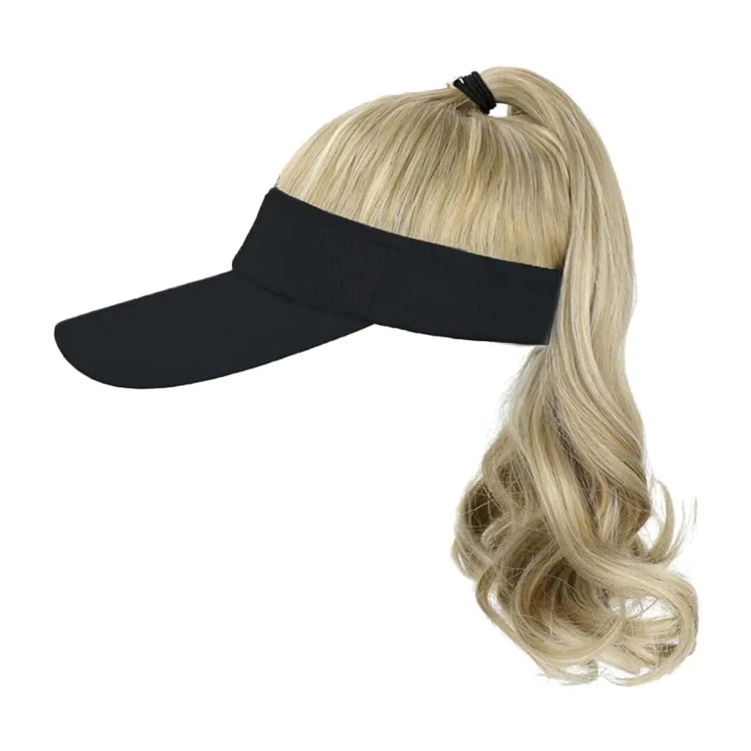 Женская бейсболка с кудрявым париком Wuodhtw, Black Hat 24H613#