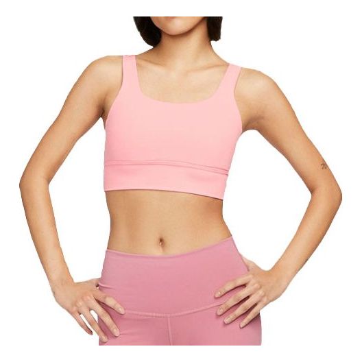 

Бюстгальтер (WMNS) Nike Zenvy Longline Medium-Support Padded Sports Bra 'Pink'