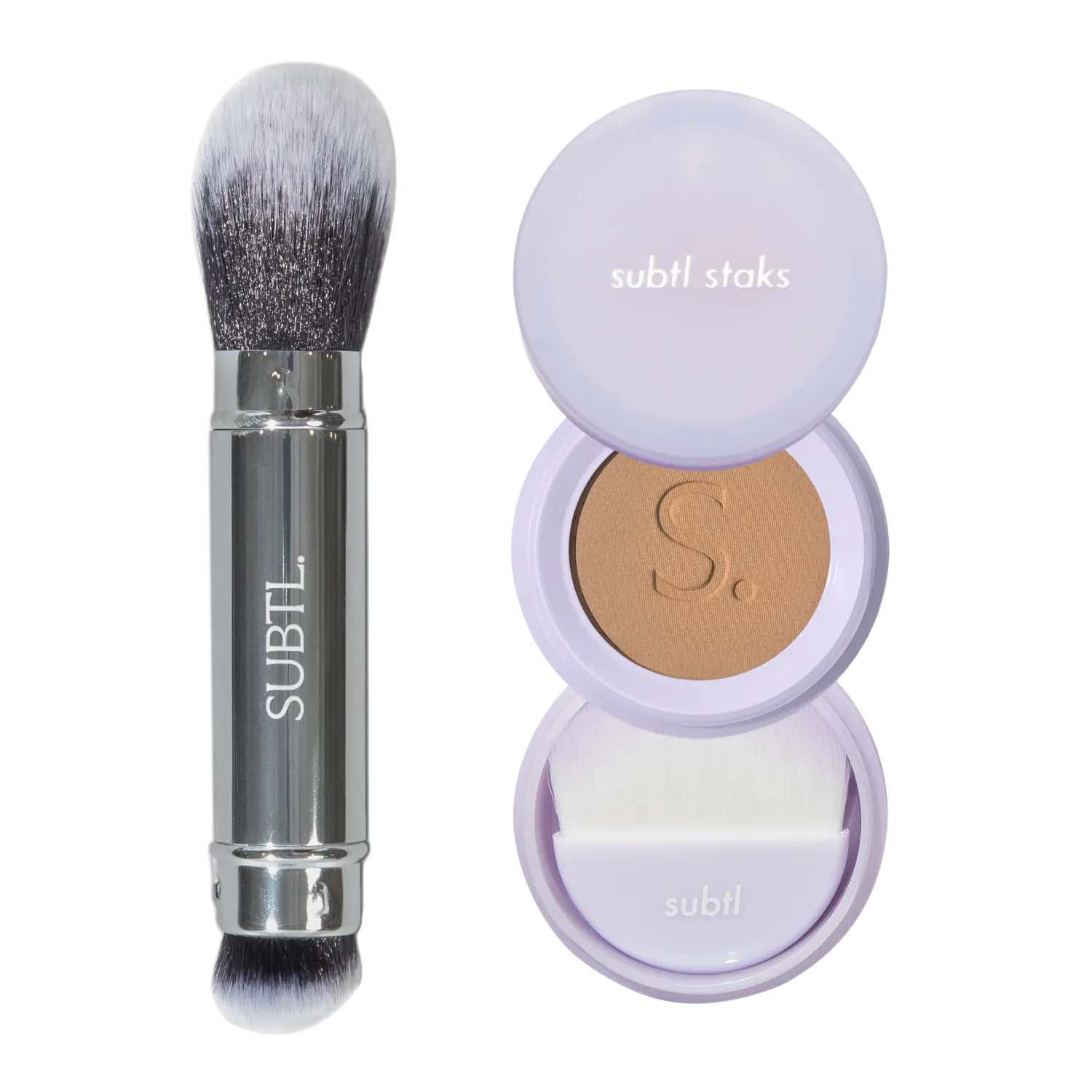 

BB-пудра + двусторонняя кисть для лица SUBTL. Beauty, Medium 1N (Perfect for medium skin tones with neutral undertones)