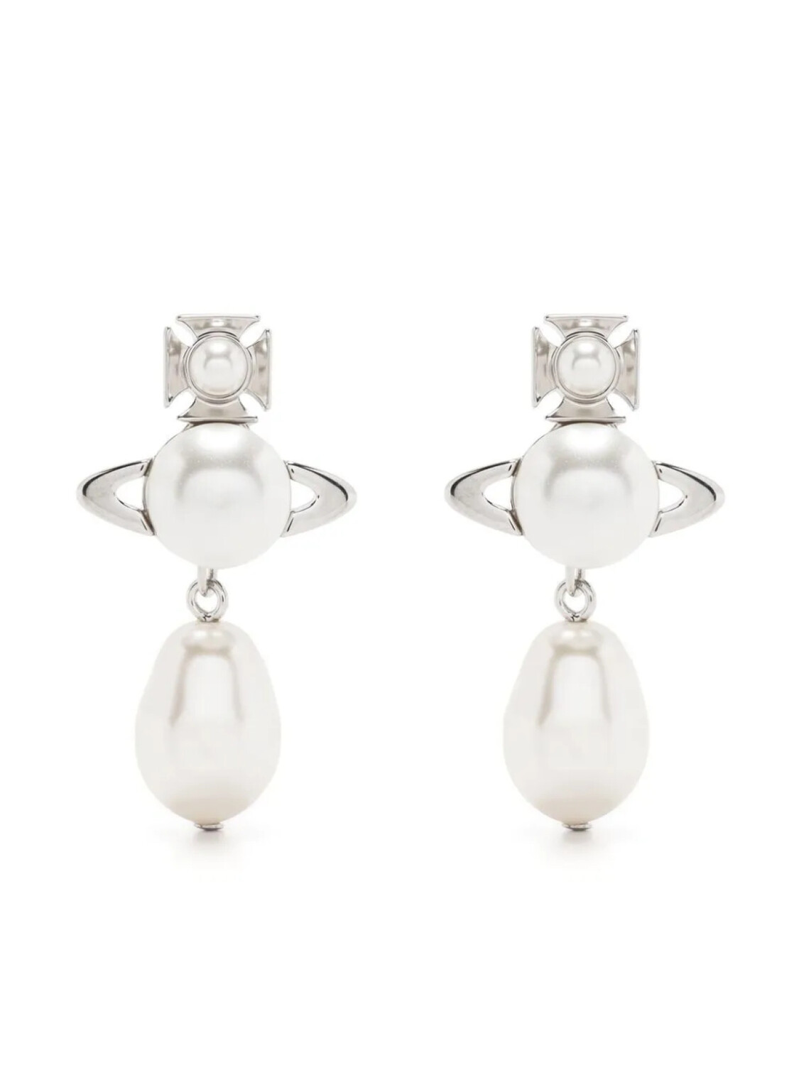 

Vivienne Westwood серьги-гвоздики с декором Orb, серебристый