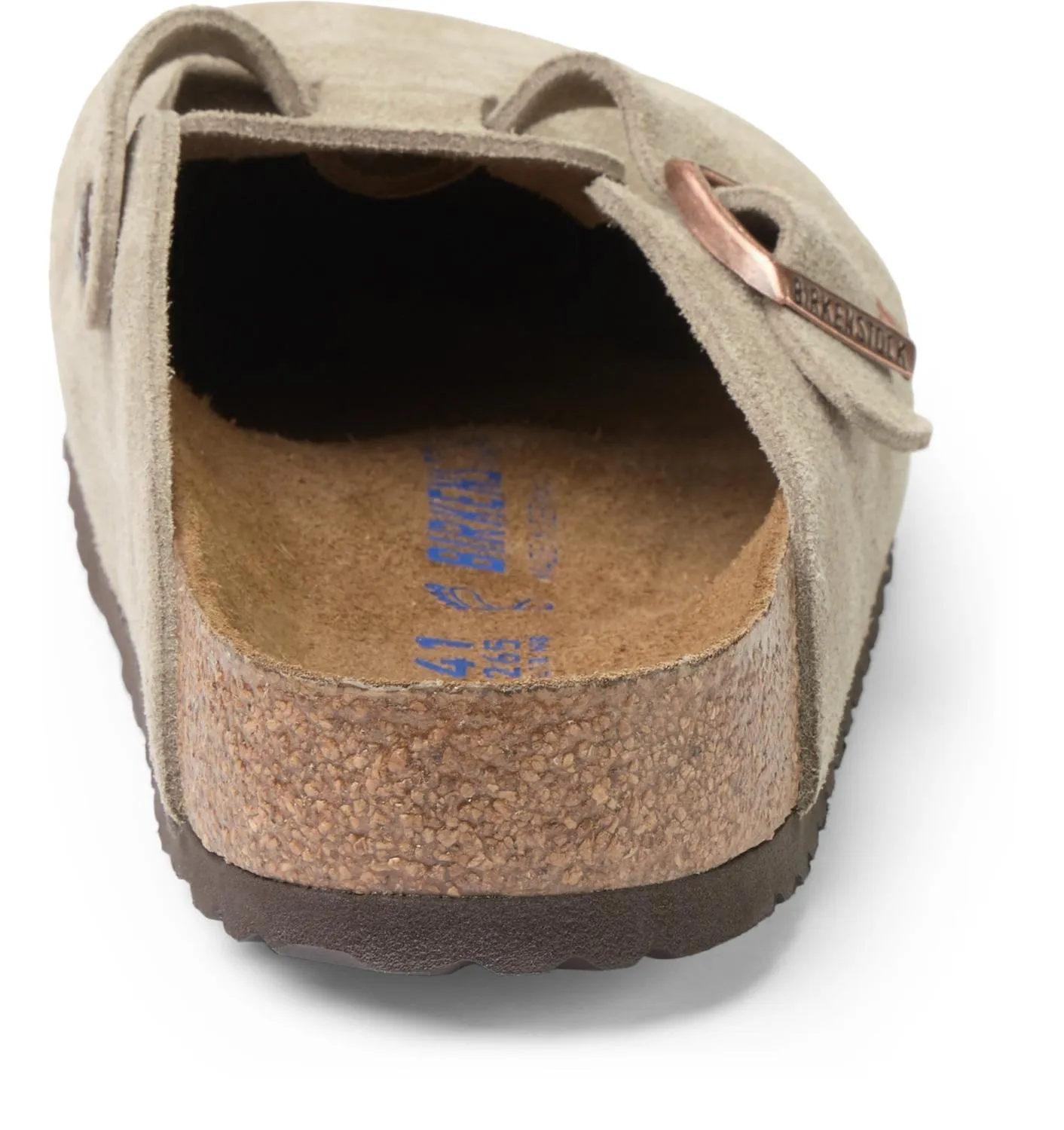 Boston Сабо с мягкой стелькой для мужчин Birkenstock, Taupe Suede — фото 4