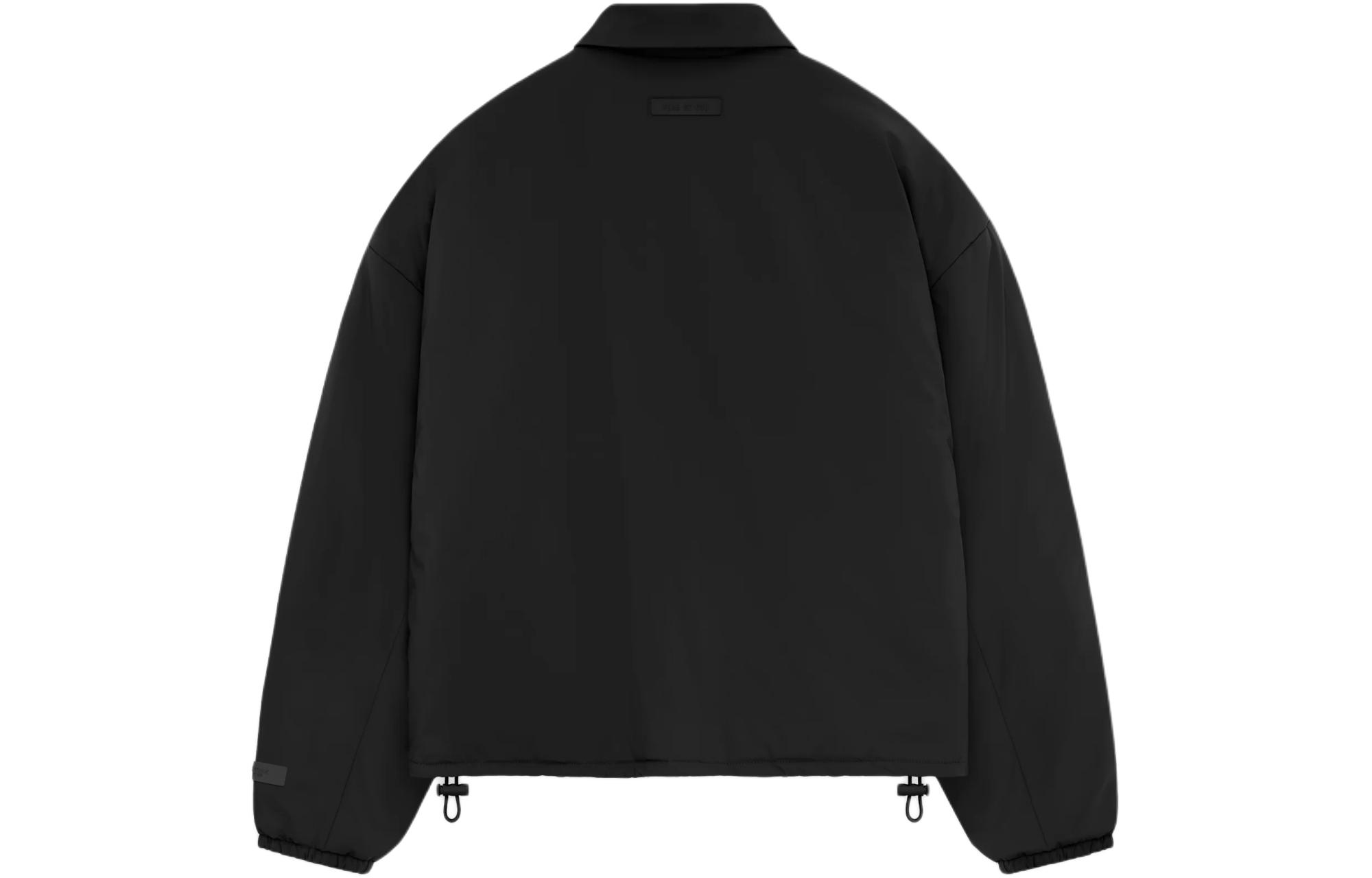 Fear Of God Essentials Утепленная бомбер женский Jet Black, Jet Black/Jet Black — фото 4