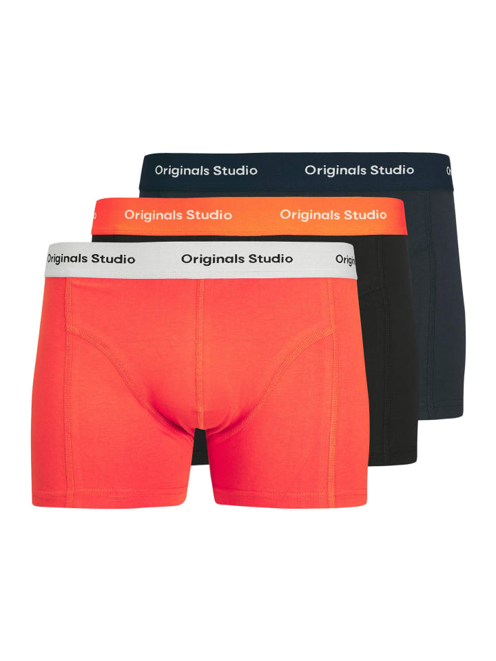 

Трусы Jack & Jones, цвет orange/schwarz/blau