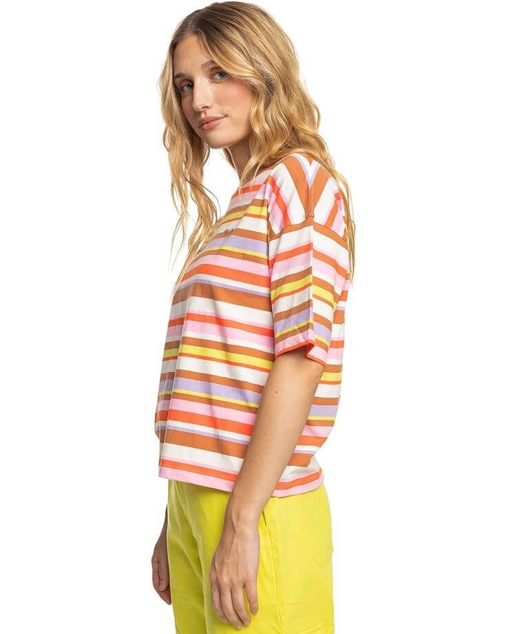 

Футболка Roxy Kate Bosworth Striped T-Shirt, цвет Vermillon Sun Struck Stripe