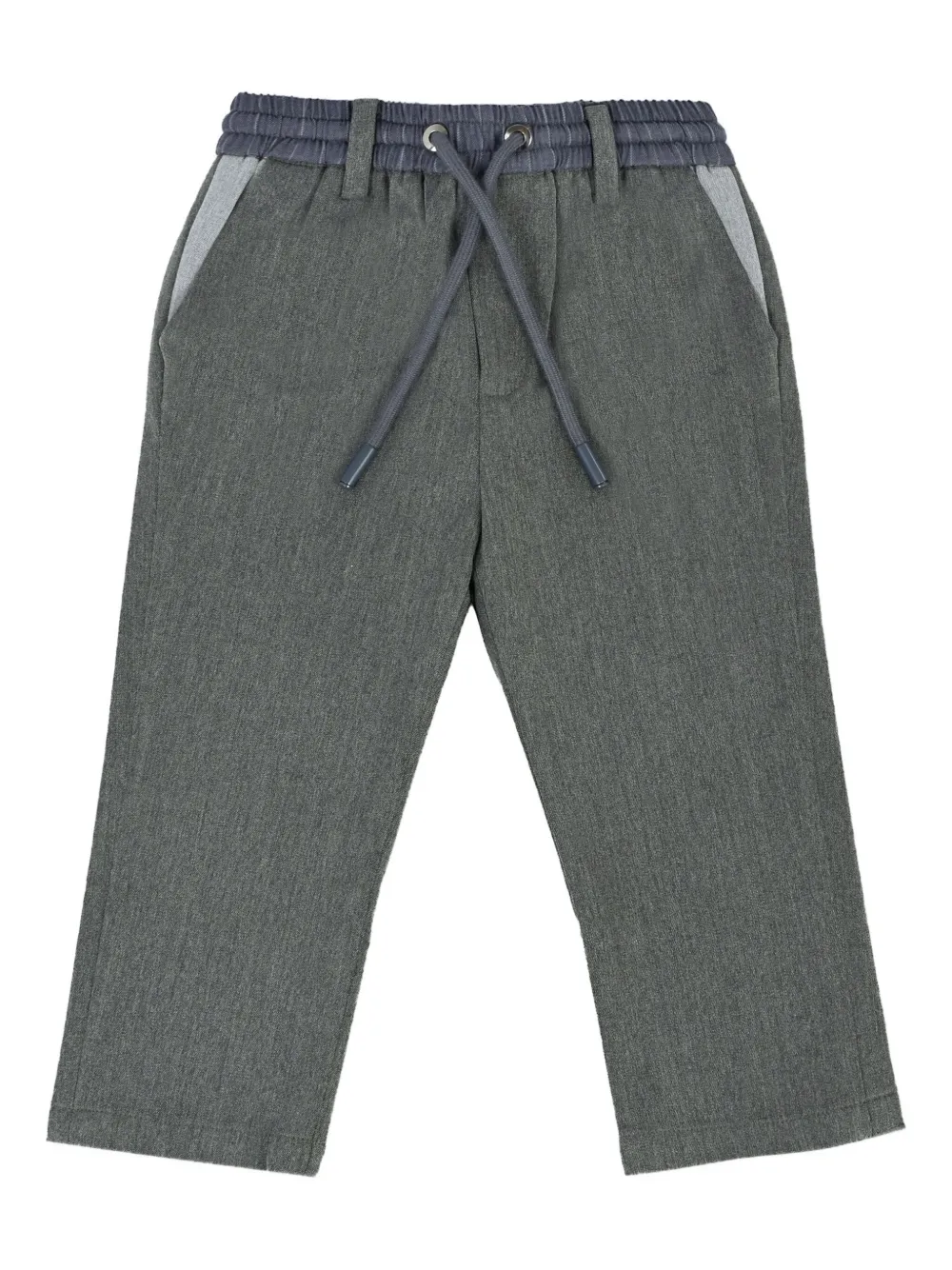 

Брюки-чинос с эластичным поясом и вставками John Richmond Junior, серый