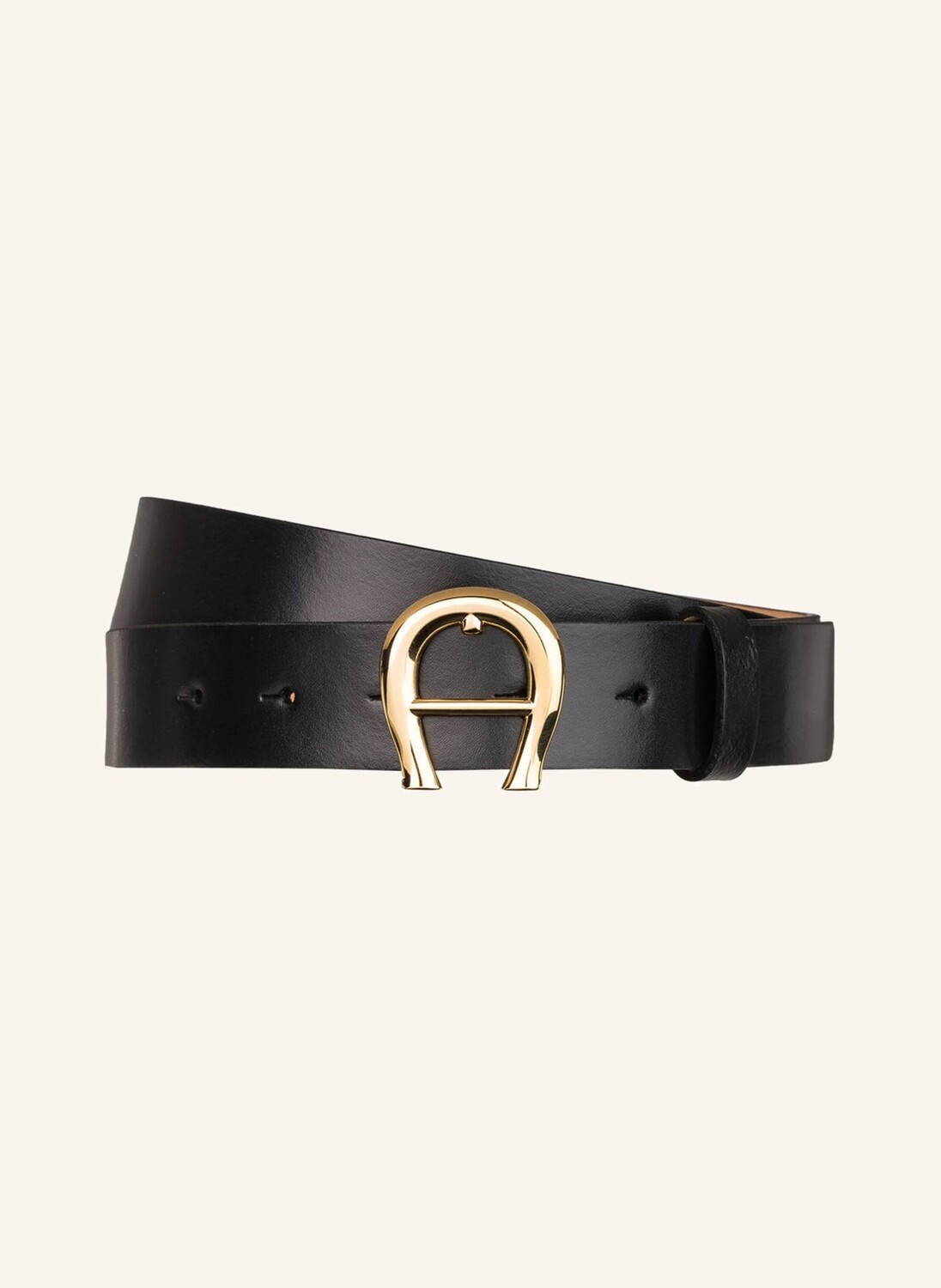 

Кожаный ремень AIGNER, черный