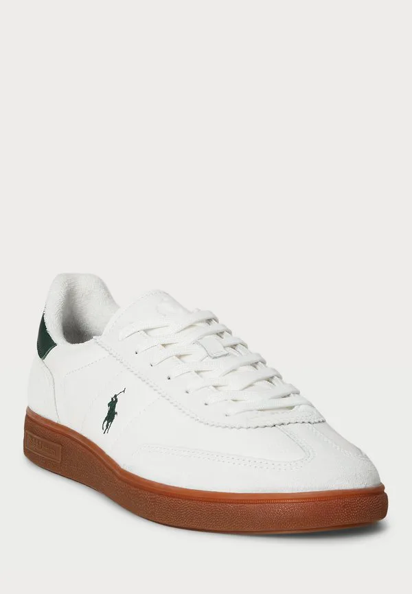 Кроссовки bedford из кожи и замши Polo Ralph Lauren, Off White/Forest — фото 2