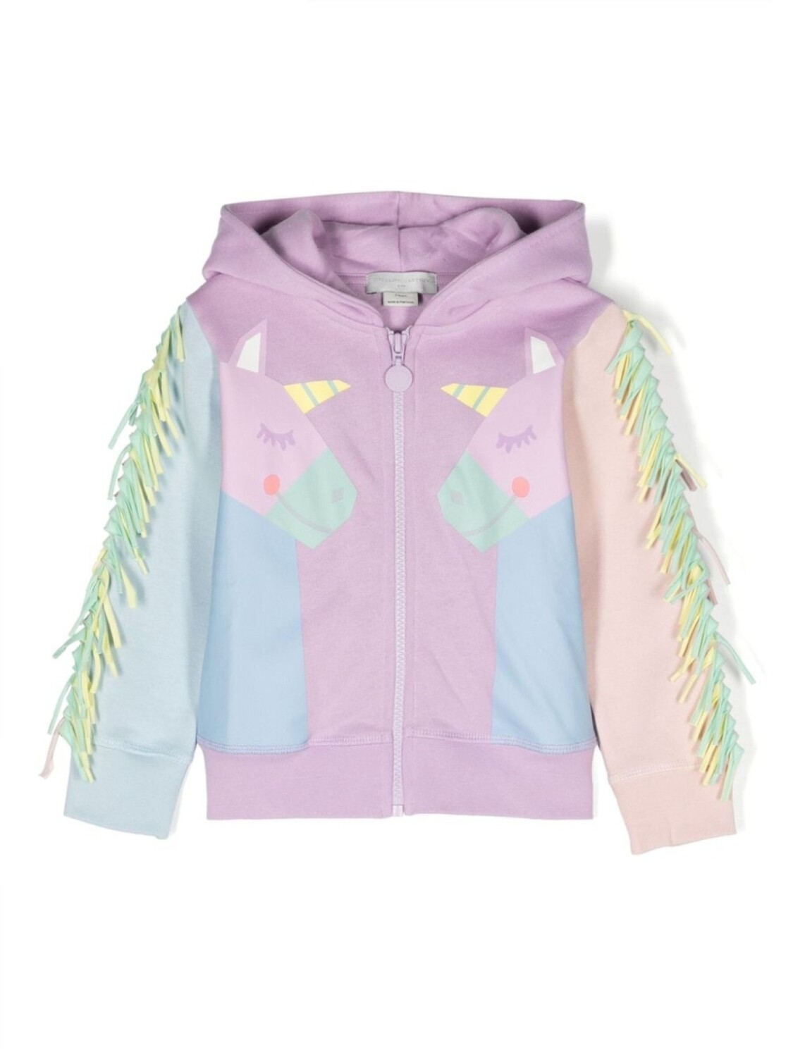

Куртка с капюшоном и принтом Unicorn Stella McCartney Kids, фиолетовый