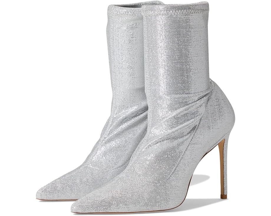 

Ботинки Stuart Weitzman Stuart 100 Stretch Bootie, серебряный