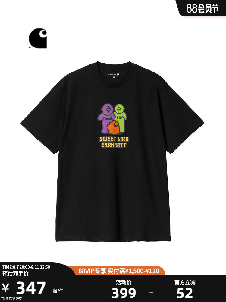 

Футболка Carhartt WIP с мультяшным узором, оранжевый