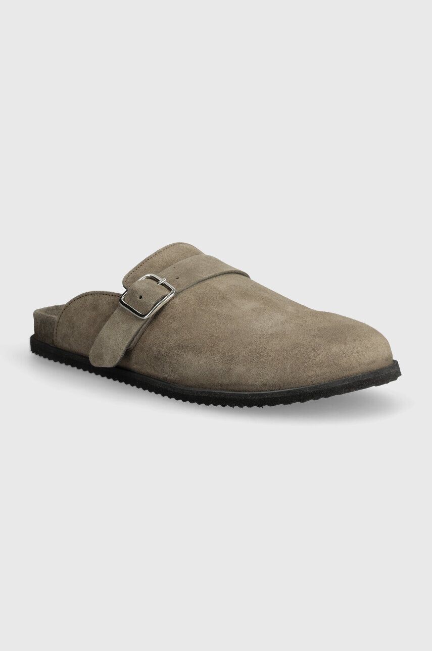 GARMENT PROJECT Замшевые шлепанцы Blake Clog, серый