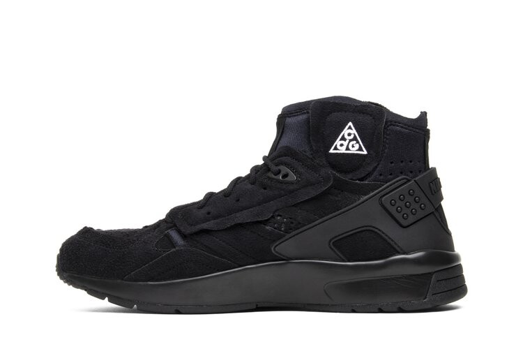 Кроссовки Nike Comme des Garçons x Air Mowabb 'Black', черный — фото 3