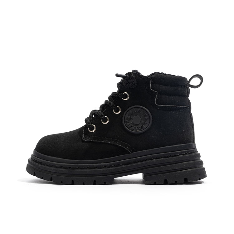 

Противоскользящие и износостойкие теплые детские ботинки BABAYA KIDS, черный