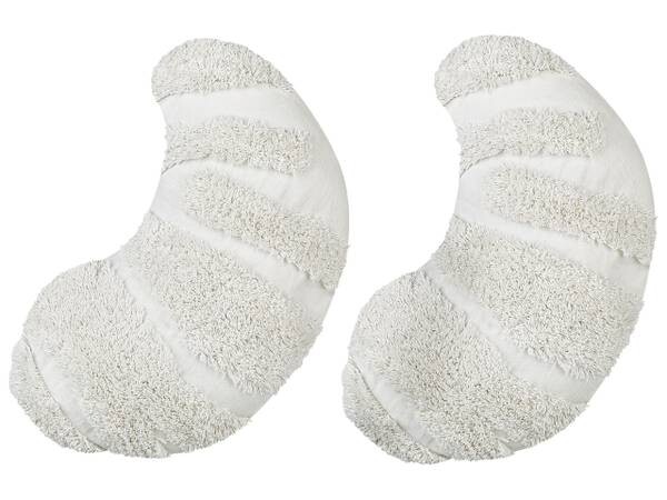 

Подушка Beliani 2 шт SNOWDROP, 40x10x25 см цвет cremeweiß/weiß