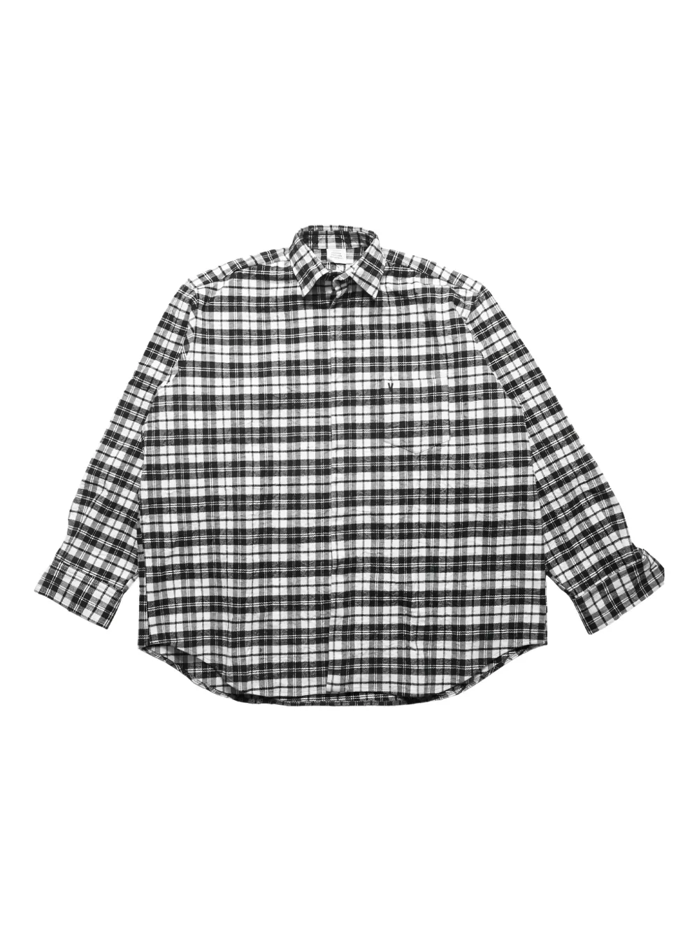 

Клетчатая рубашка VETEMENTS, черный