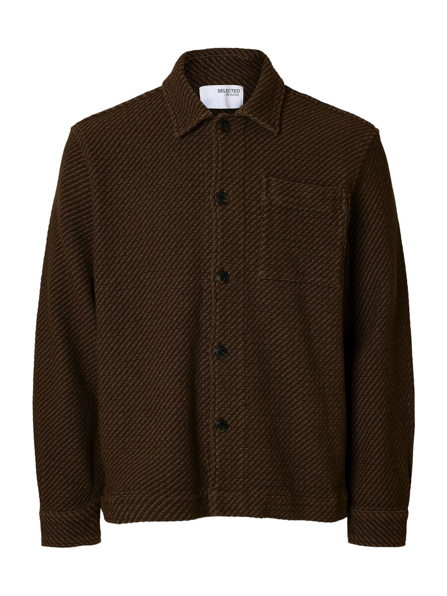 

Рубашка на пуговицах Comfort fit SELECTED SLHREGFRED, темно-коричневый