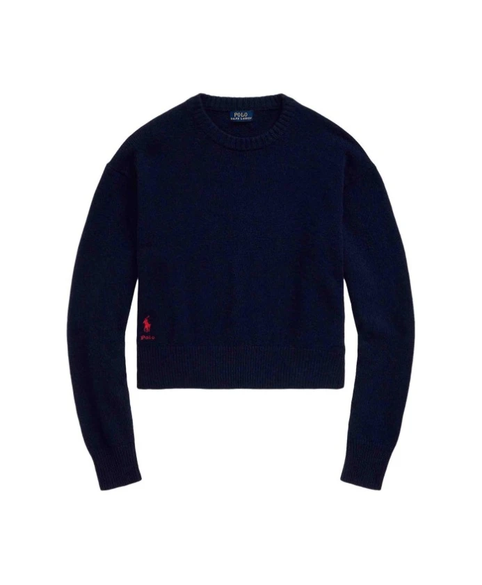 

Пуловер с длинным рукавом Polo Ralph Lauren, синий