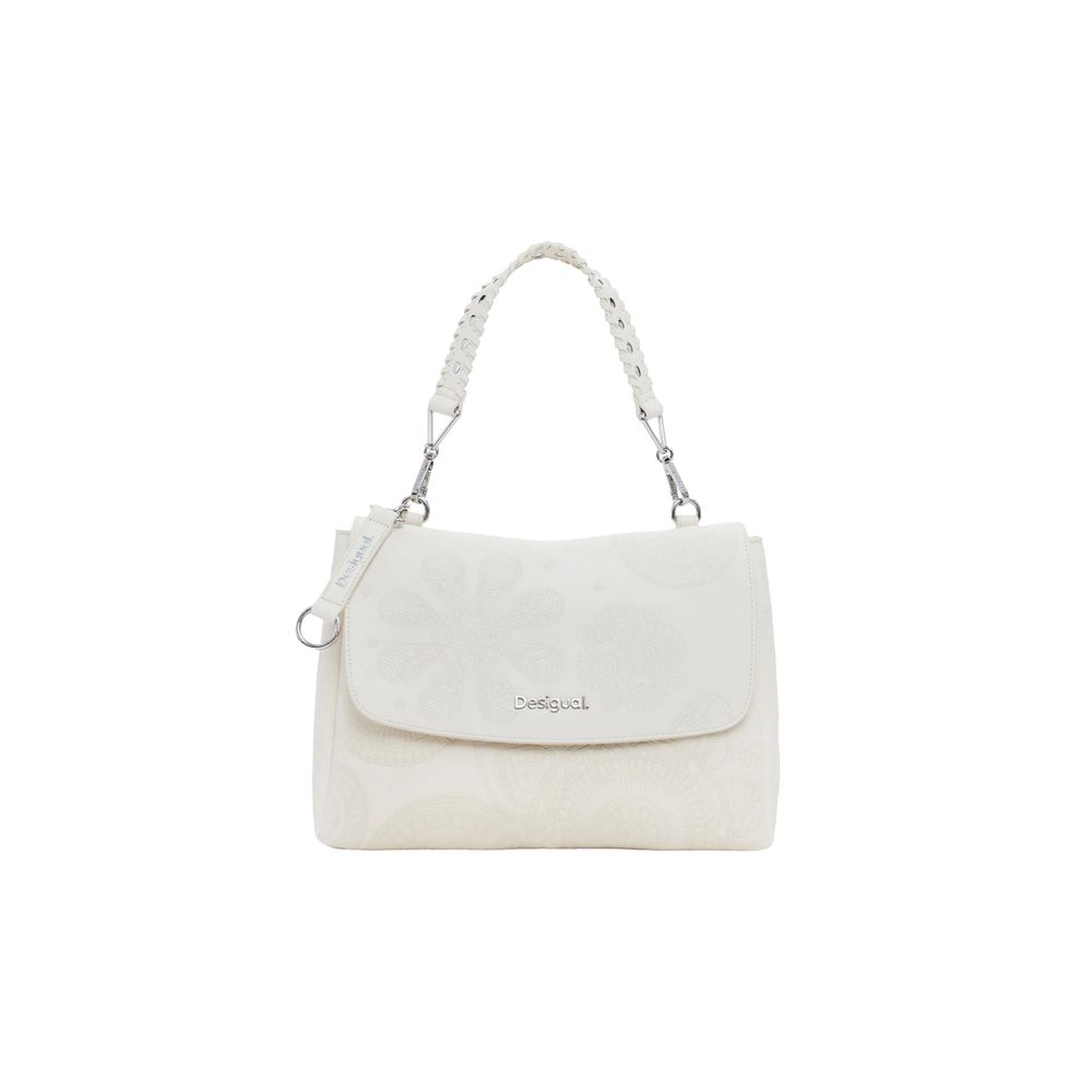 

Белая полиэтиленовая сумка Desigual, белый
