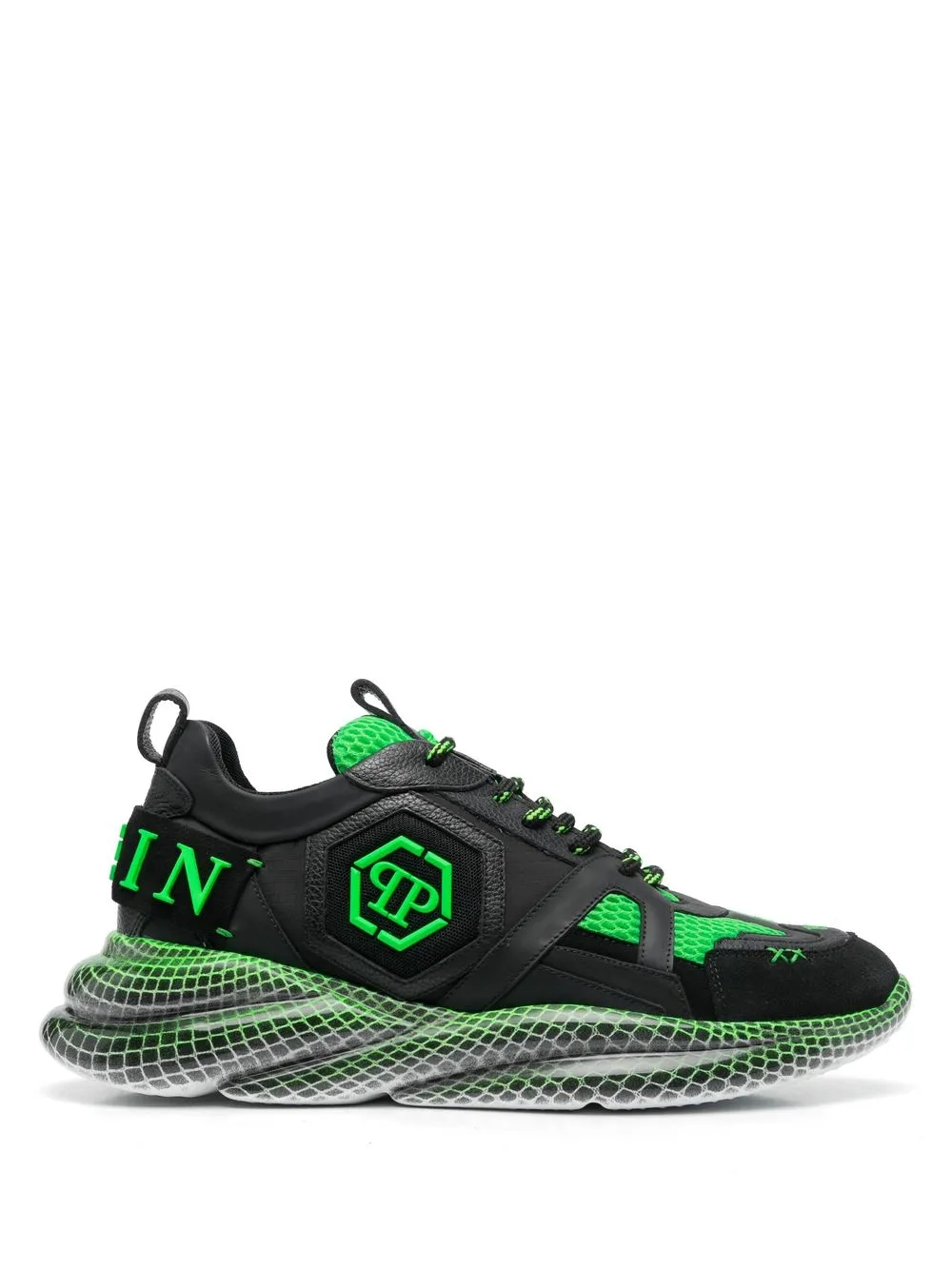 

Кроссовки Runner на шнуровке Philipp Plein, черный