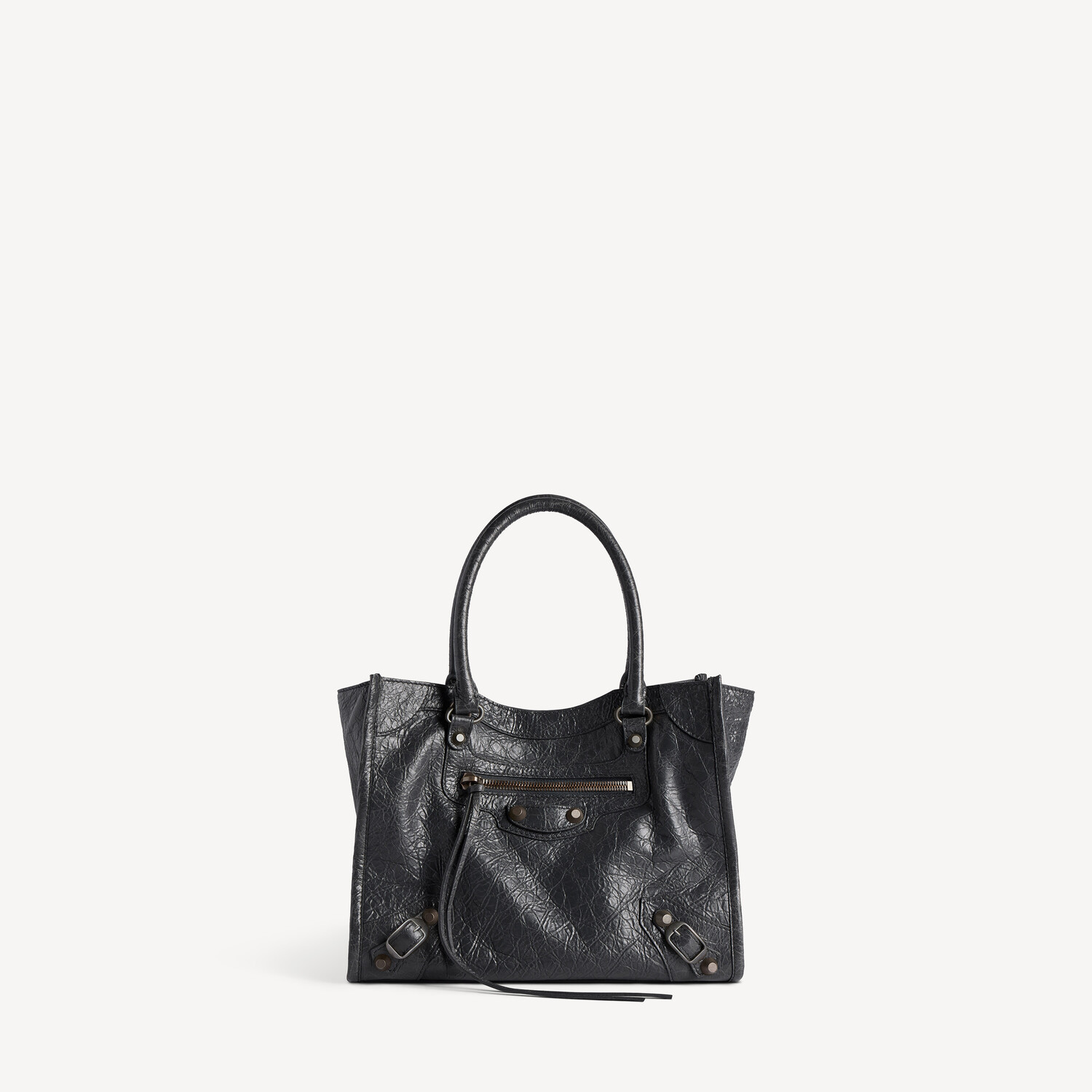 

BALENCIAGA Женская мини-сумка-тоут Le City в черном цвете