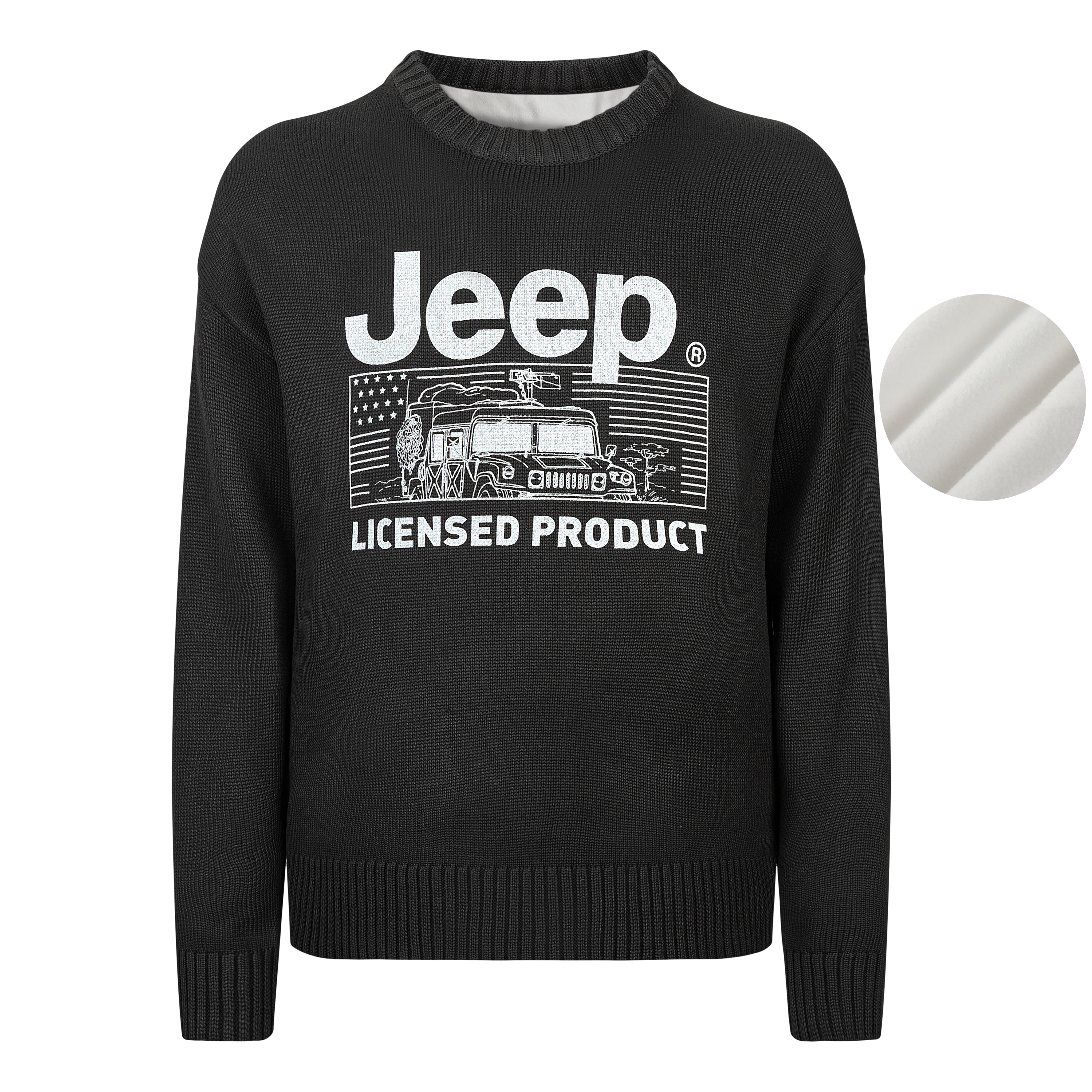 

Джемпер унисекс Jeep, черный