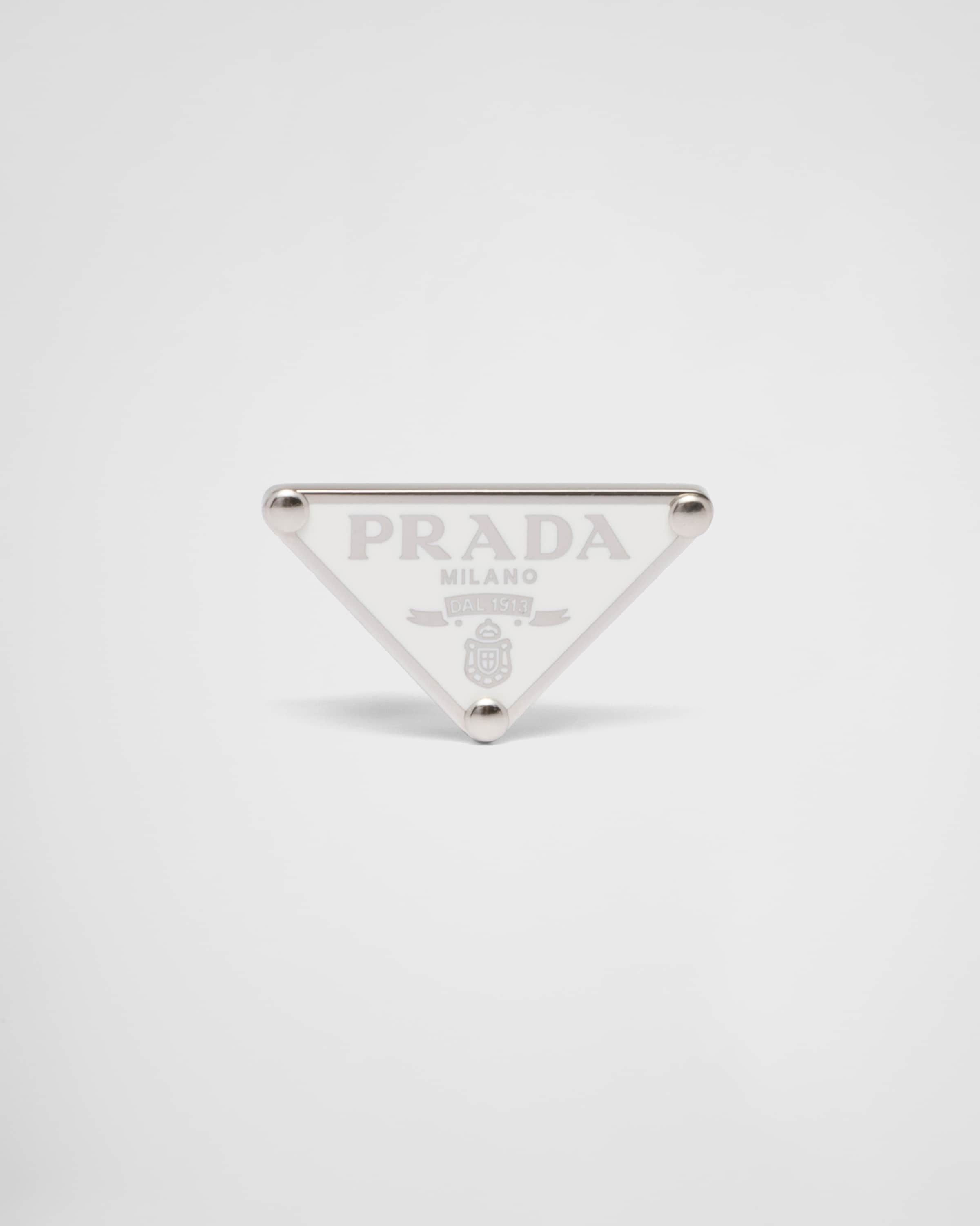 

Серьга Prada Symbole для правого уха (одна штука) Prada, белая