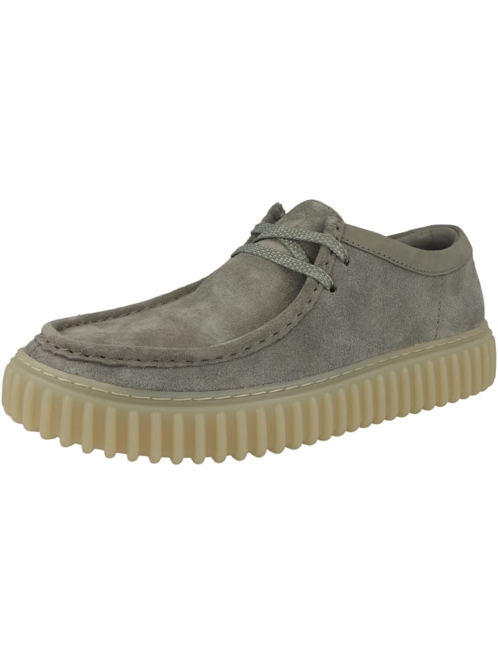 Clarks Низкие кроссовки Torhill Lo светло-голубого цвета — фото 4