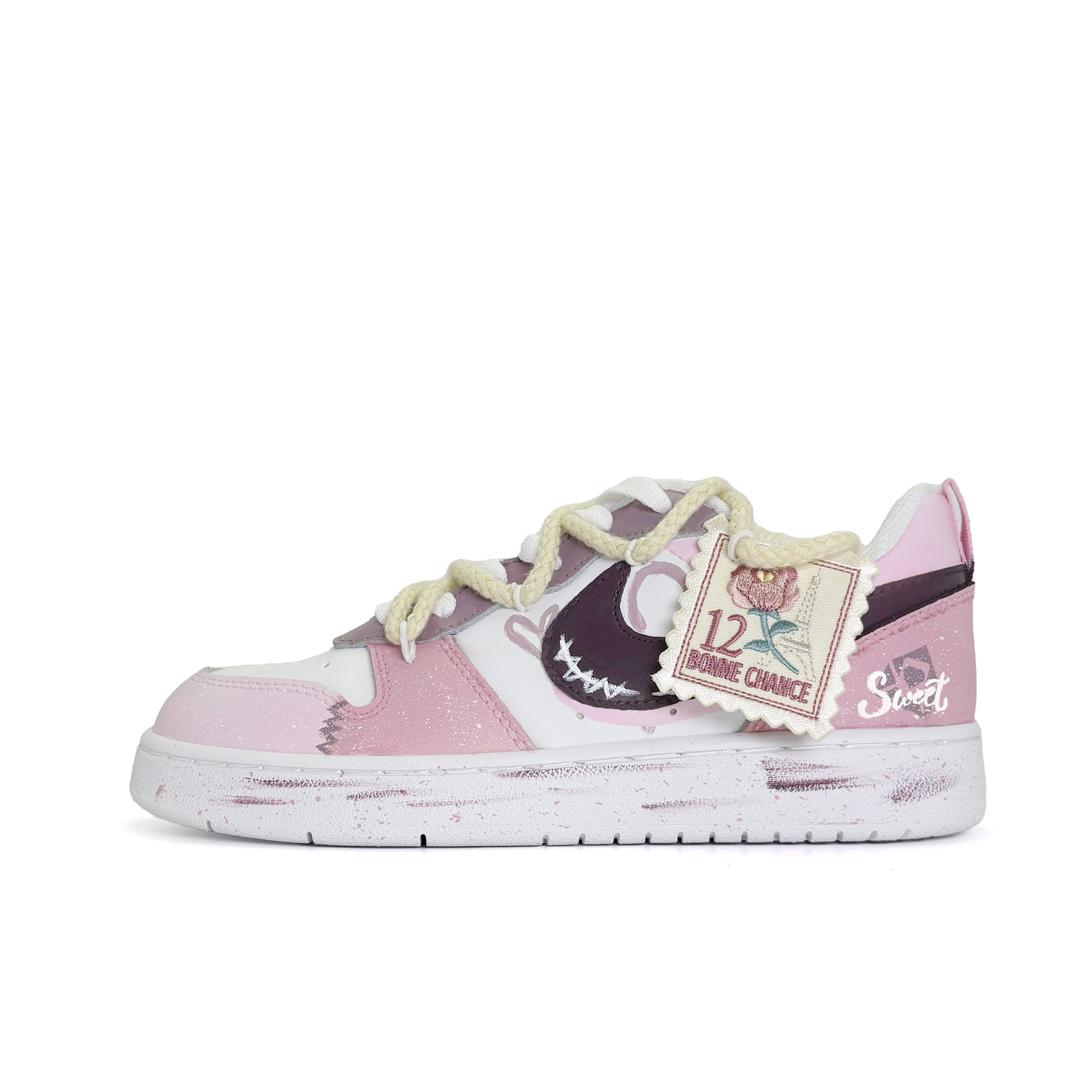 

Детские скейтерские кроссовки Court Borough для младших школьников Nike, розовый