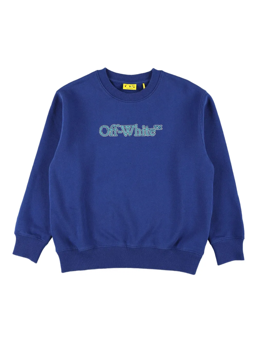 

Толстовка с вышитым логотипом OFF-WHITE, синий