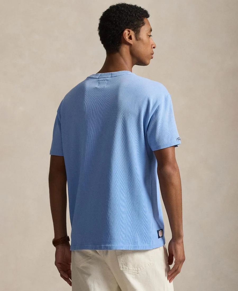 Мужская футболка с круглым вырезом Polo Ralph Lauren, синий lagoon — фото 4