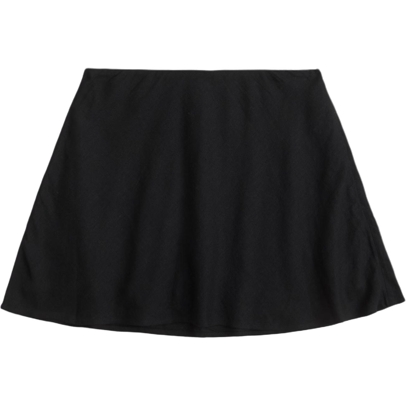 

Повседневная короткая юбка женская Abercrombie＆Fitch, черный