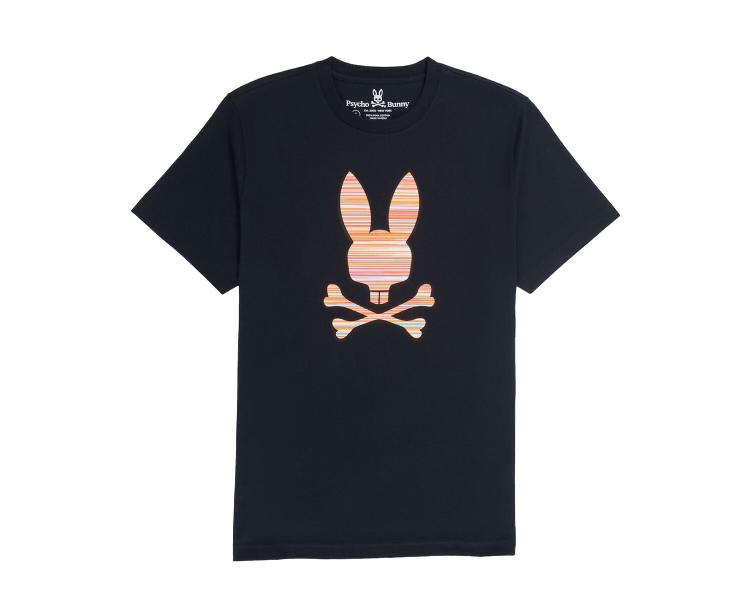 

Мужская футболка с рисунком Psycho Bunny Big & Tall Newell, синий
