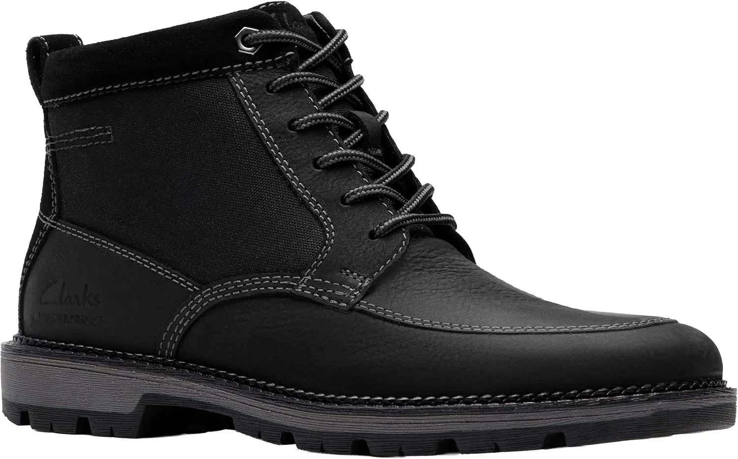 Мужские ботинки Clarks Maplewalk Rise Chukka, 2-Black Leather — фото 4