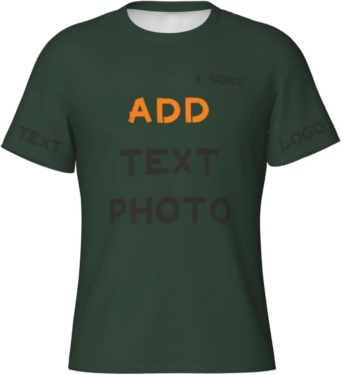 

Футболка Custom с принтом на 4 сторонах