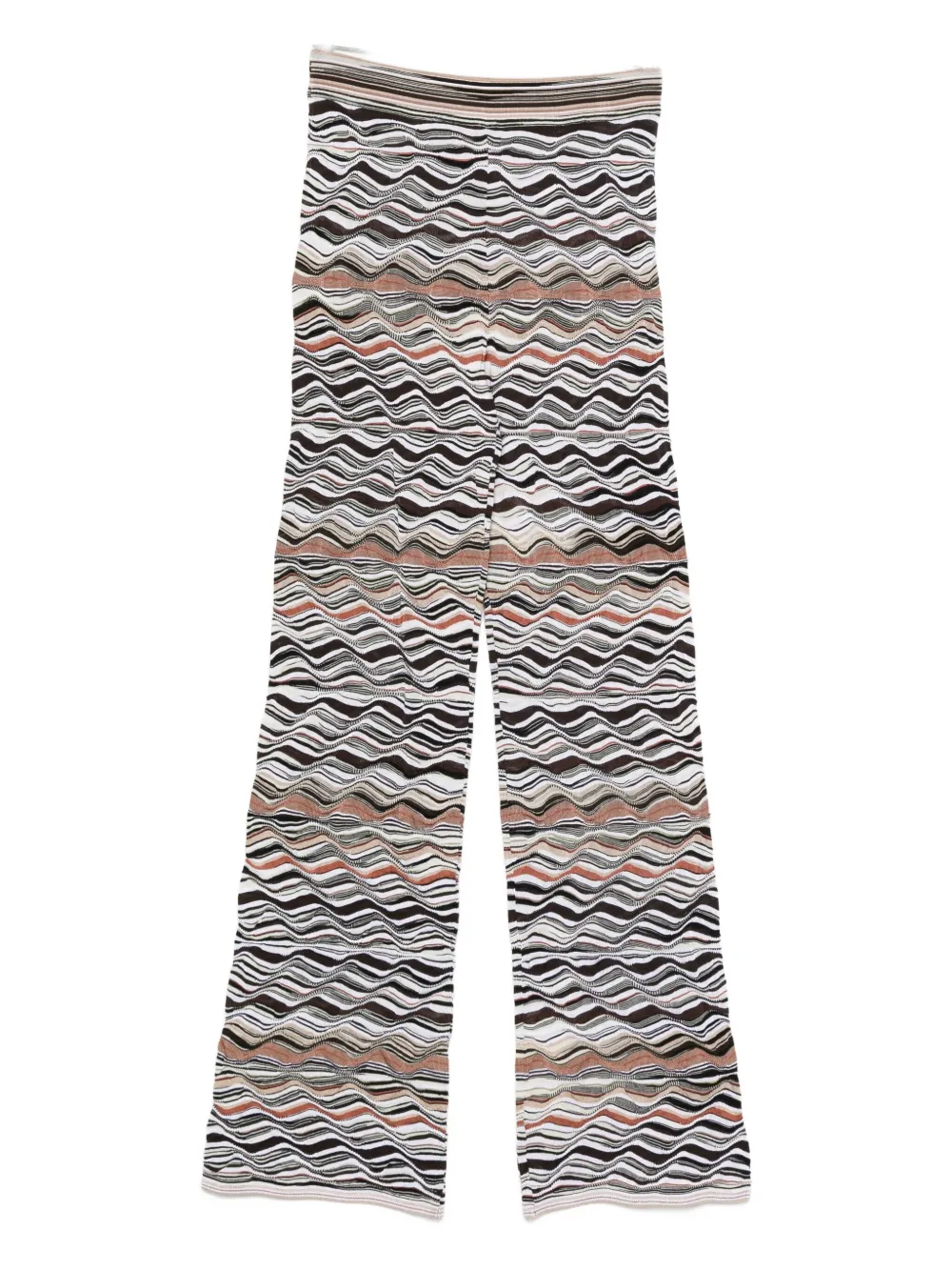 

Брюки прямого кроя с волнистым узором Missoni, нейтральный