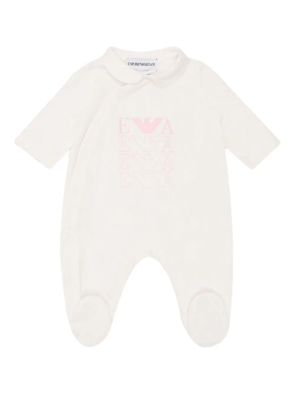 

Комбинезон с воротником Питер Пэн и логотипом Emporio Armani Kids, нейтральный