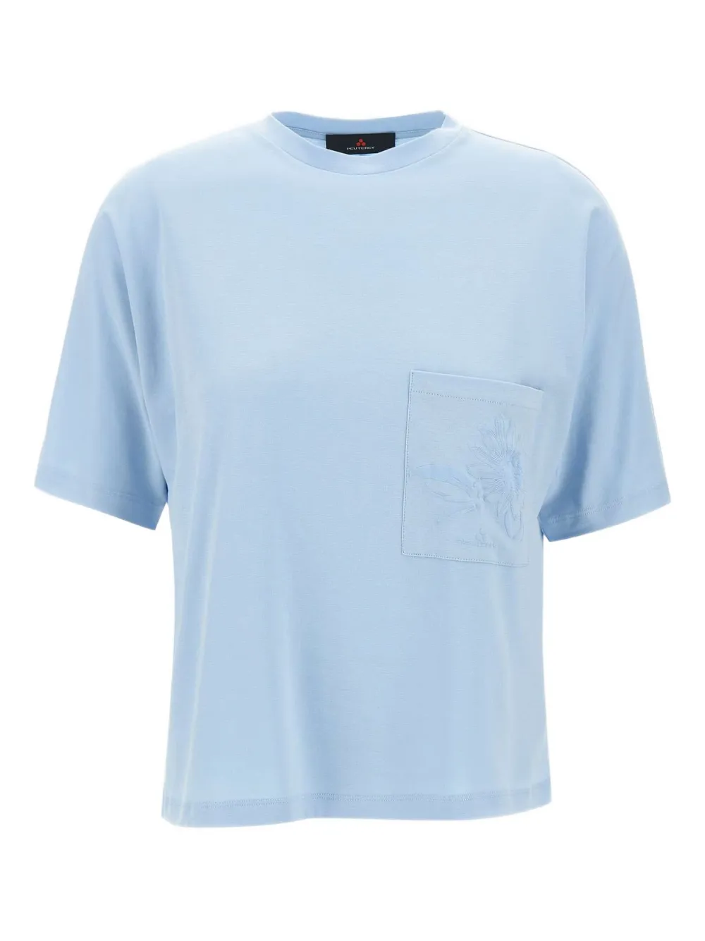 

Вышитая футболка Peuterey, синий