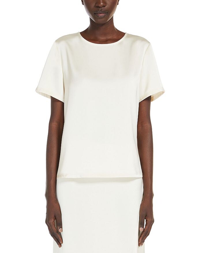

Топ Weekend Max Mara Gilbert, слоновая кость/кремовый