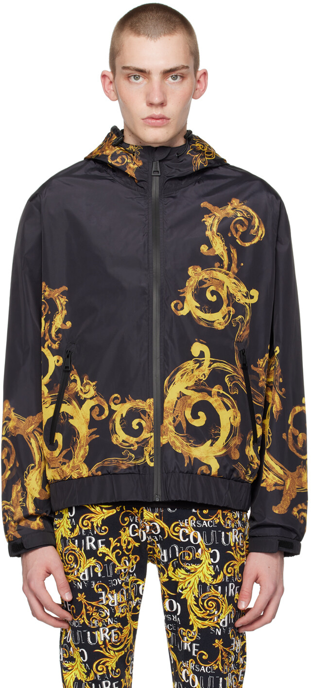 

Черный жакет от кутюр акварельного цвета Versace Jeans Couture