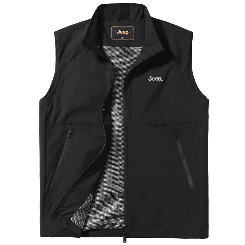 

Жилет Unisex Stand Collar Moderate Workwear Jeep, черный