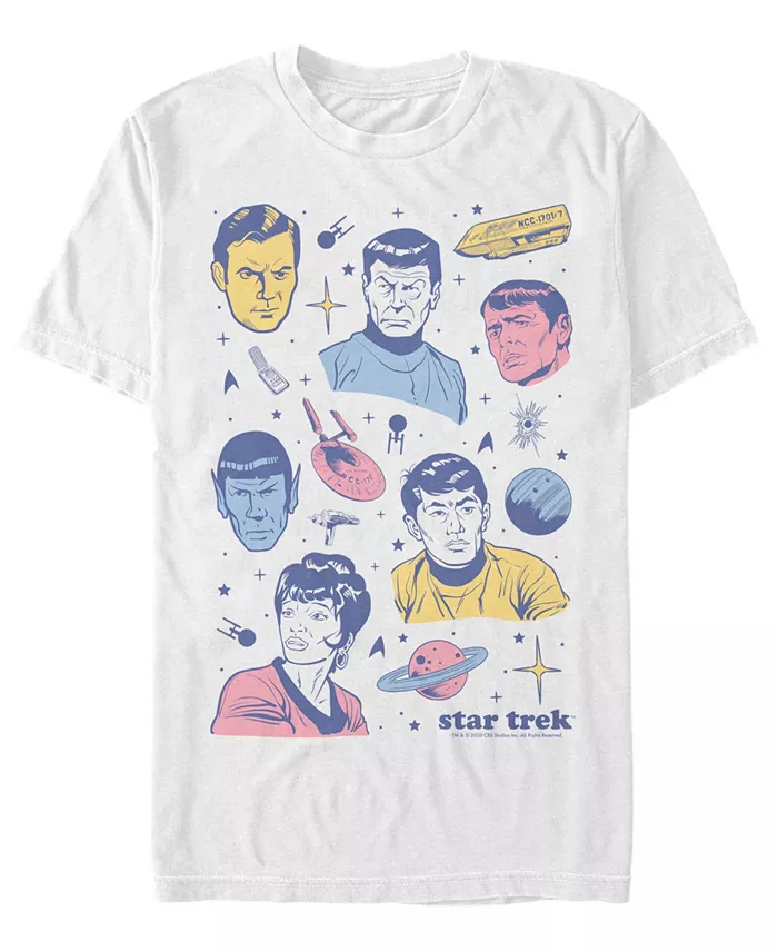 

Мужская футболка Star Trek the Original Series с длинным рукавом Fifth Sun, белый