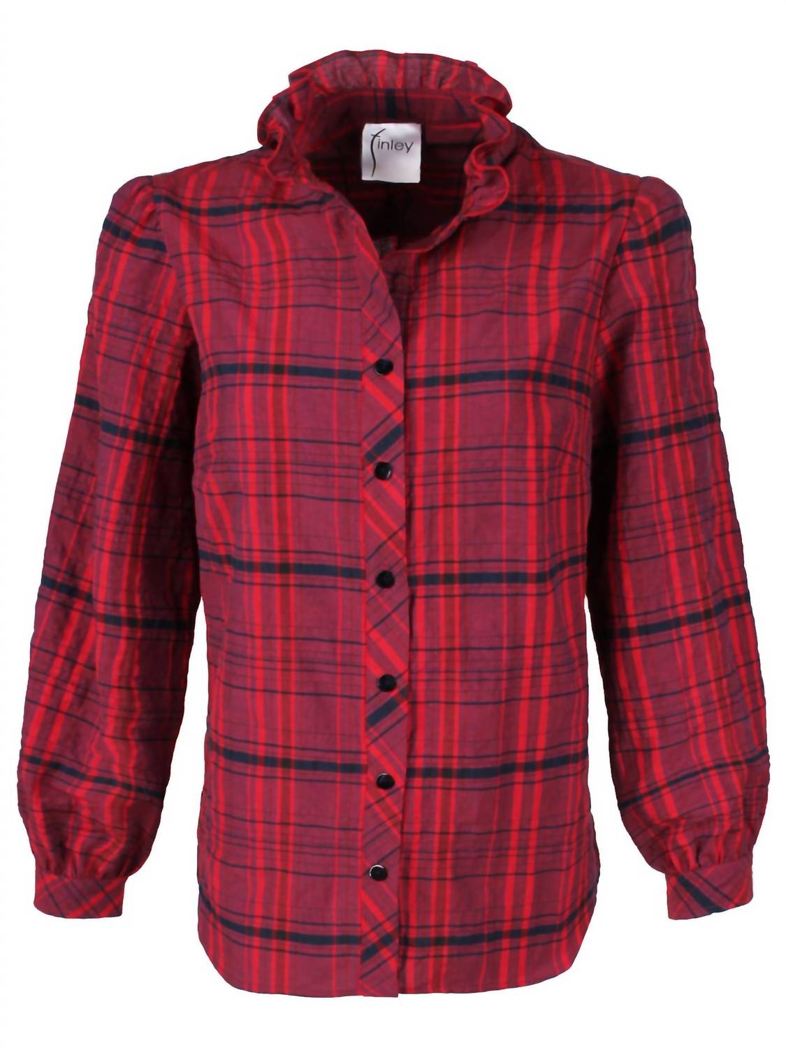 

Рубашка в клетку Mystie Клюквенная Finley, цвет cranberry