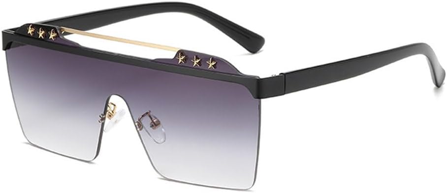 

Мужские солнцезащитные очки без оправы большого размера, женские солнцезащитные очки, черные, модные, роскошные, в стиле ретро, ​​с защитой от УФ-излучения UV400 LVTFCO, 2